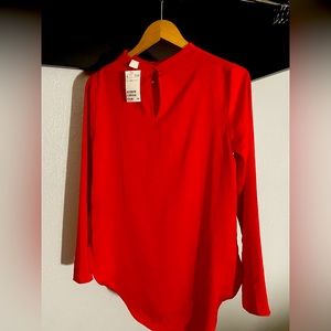 H&M red blouse